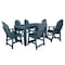 Highwood Usa Hamilton 7pc Rectangular Counter Height Outdoor Patio Furniture Dining Set 72 x 42 AD-ST7HM2CO4BA-NBE - alternate 1